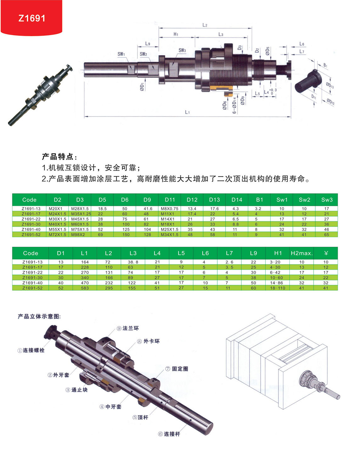 二次顶出Z1691