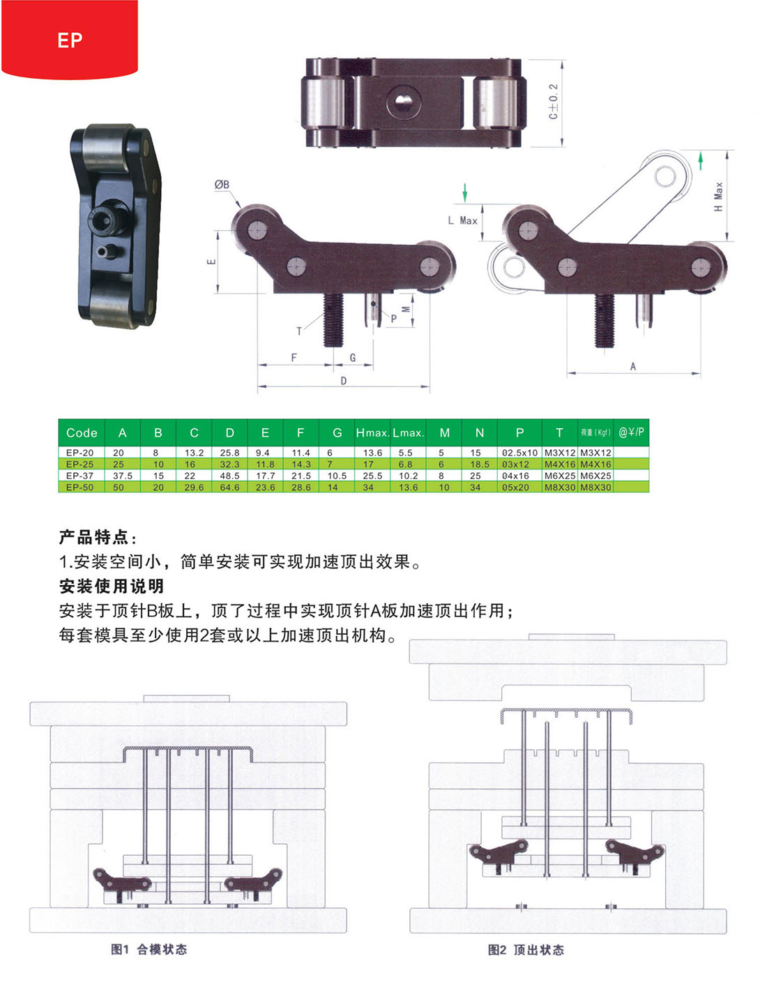 顶出机构EP