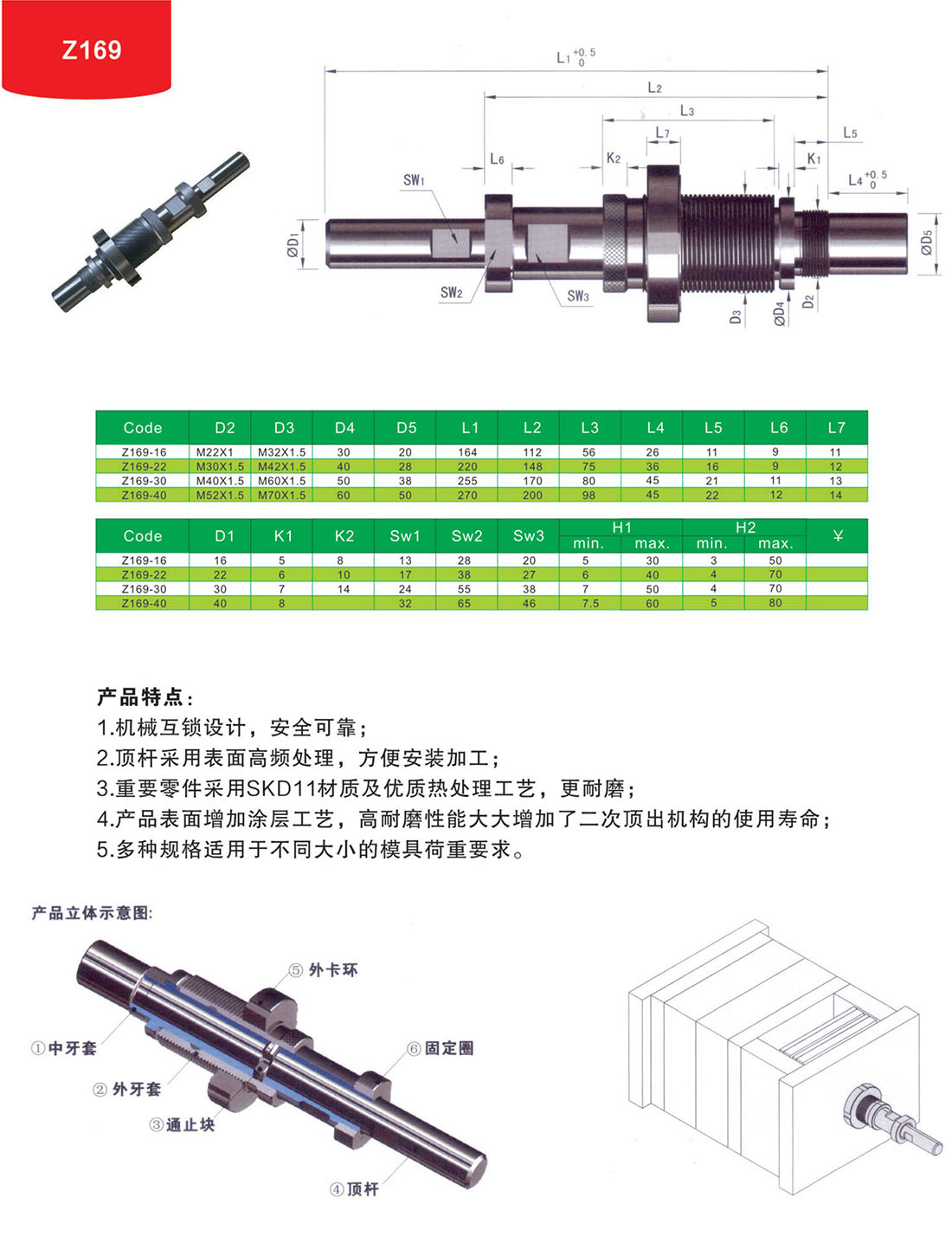 顶出机构Z169
