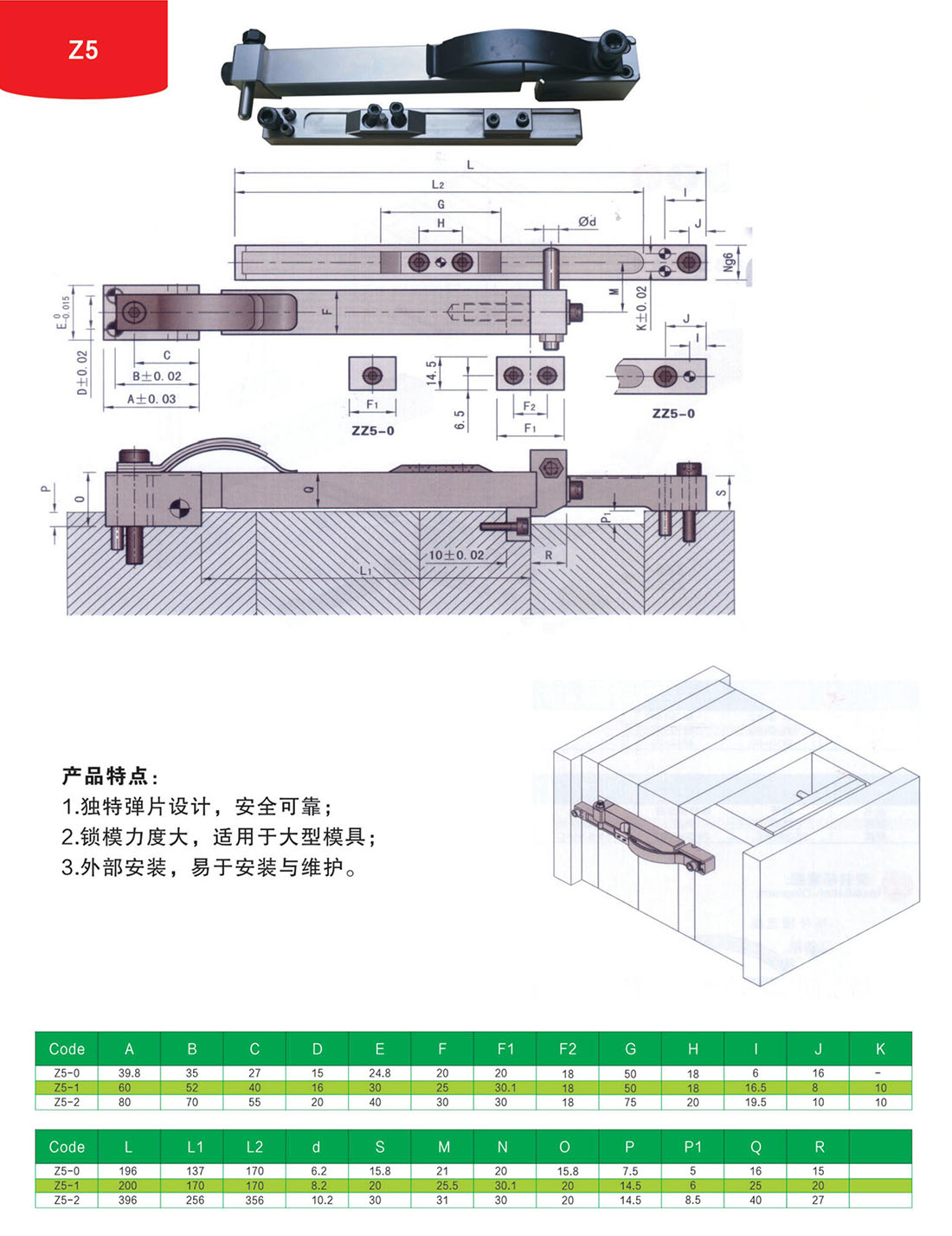 锁模扣Z5