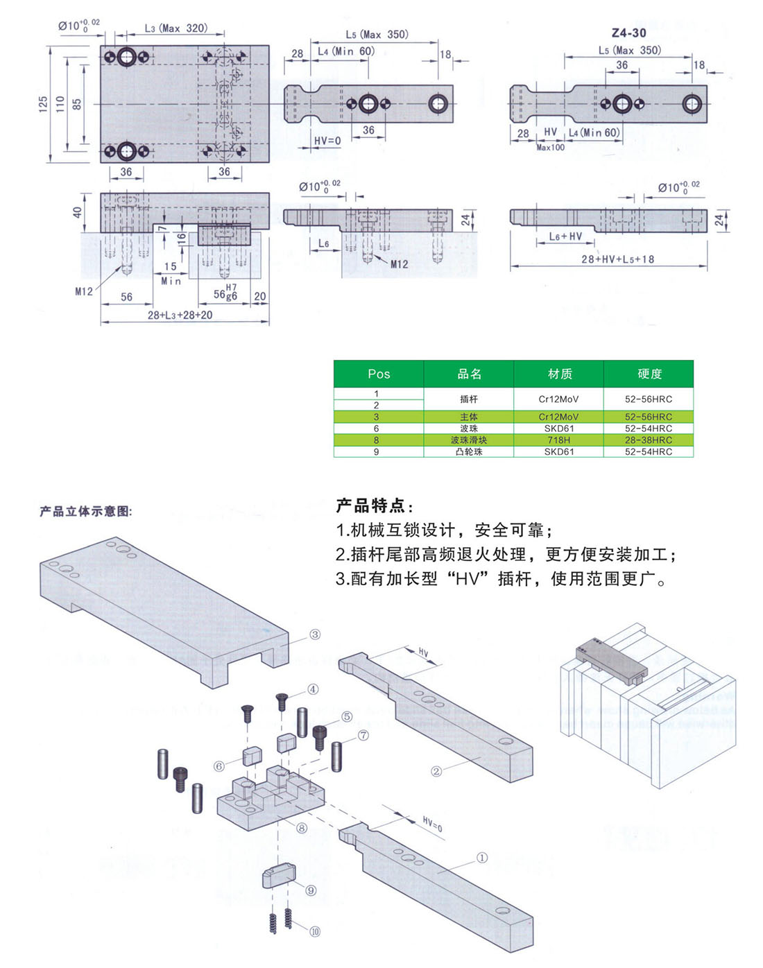 锁模扣Z4