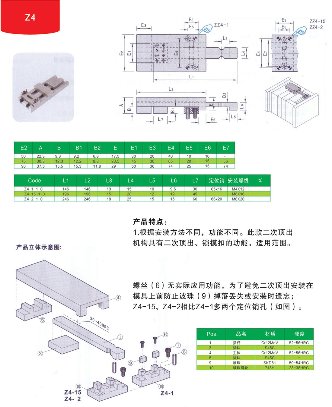 锁模扣Z4
