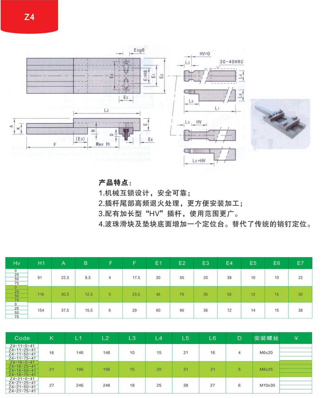 锁模扣Z4