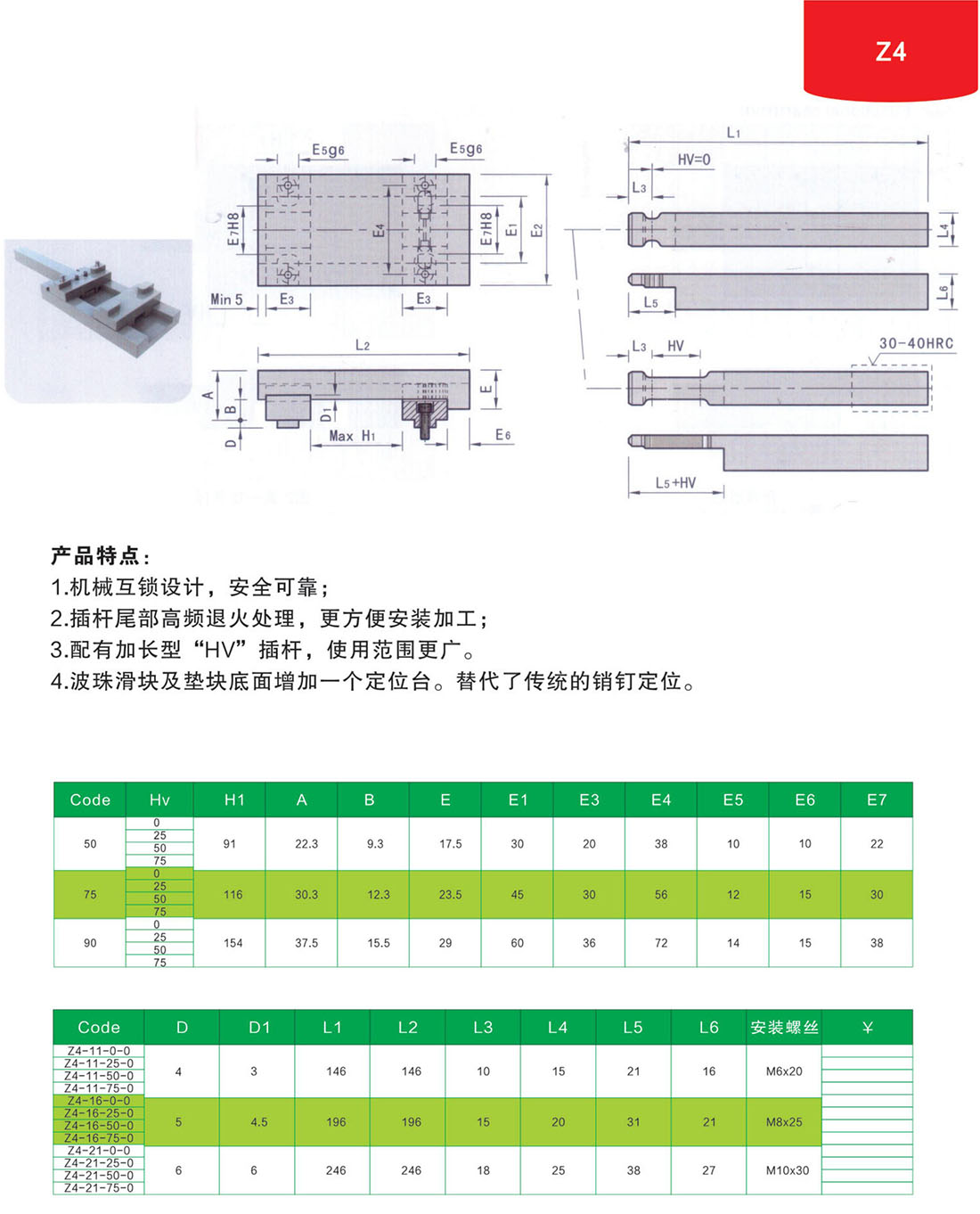 锁模扣Z4
