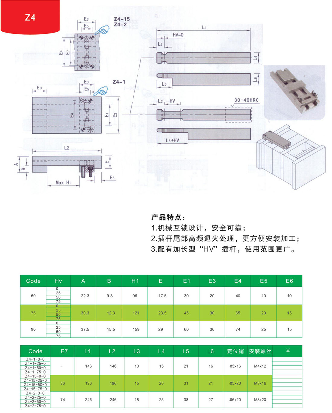 锁模扣Z4