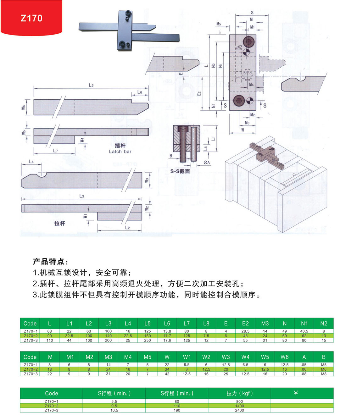 锁模扣Z170