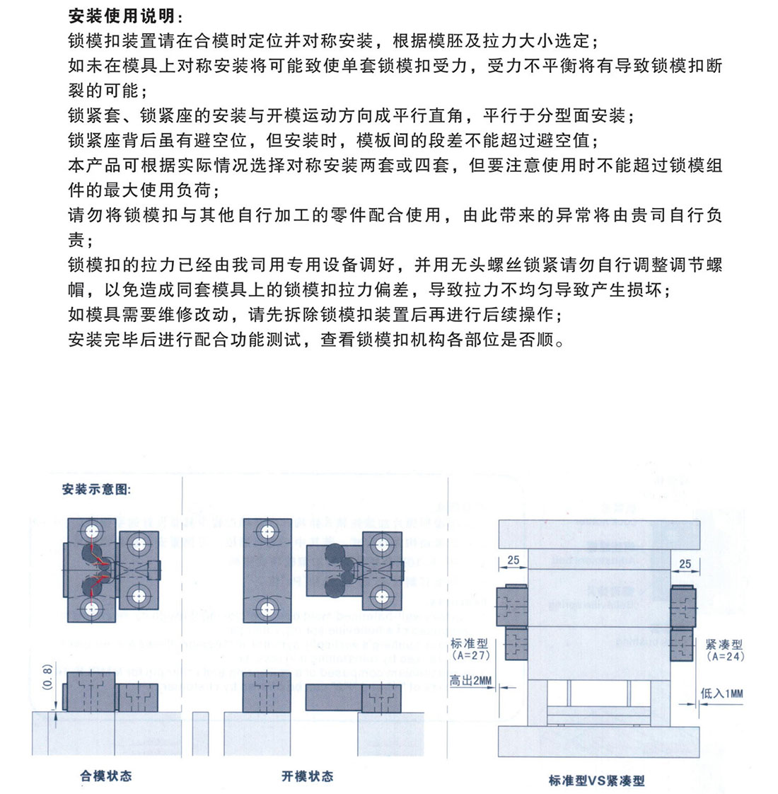 锁模扣MPLK